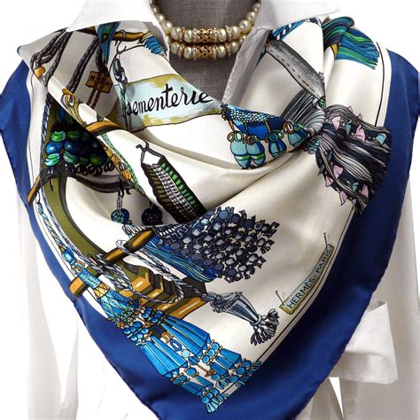 hermes neck scarf blue|most famous Hermes scarf designs.